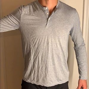 James Perse Long sleeve t with buttons
